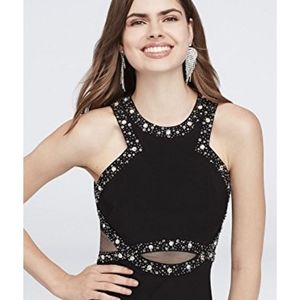 Brand New NWT Morgan & Co formal/prom dress in black size 3/4